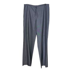 Agnona Gray virgin Wool and silk Slacks Pants‎ Trousers Italian 44 equal 8 us